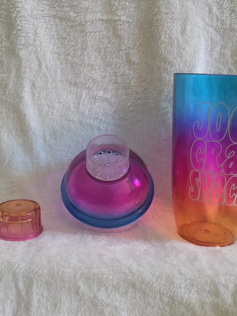 Joe's Crab Shack Ombre Shaker Bottle - Blue Pink Orange